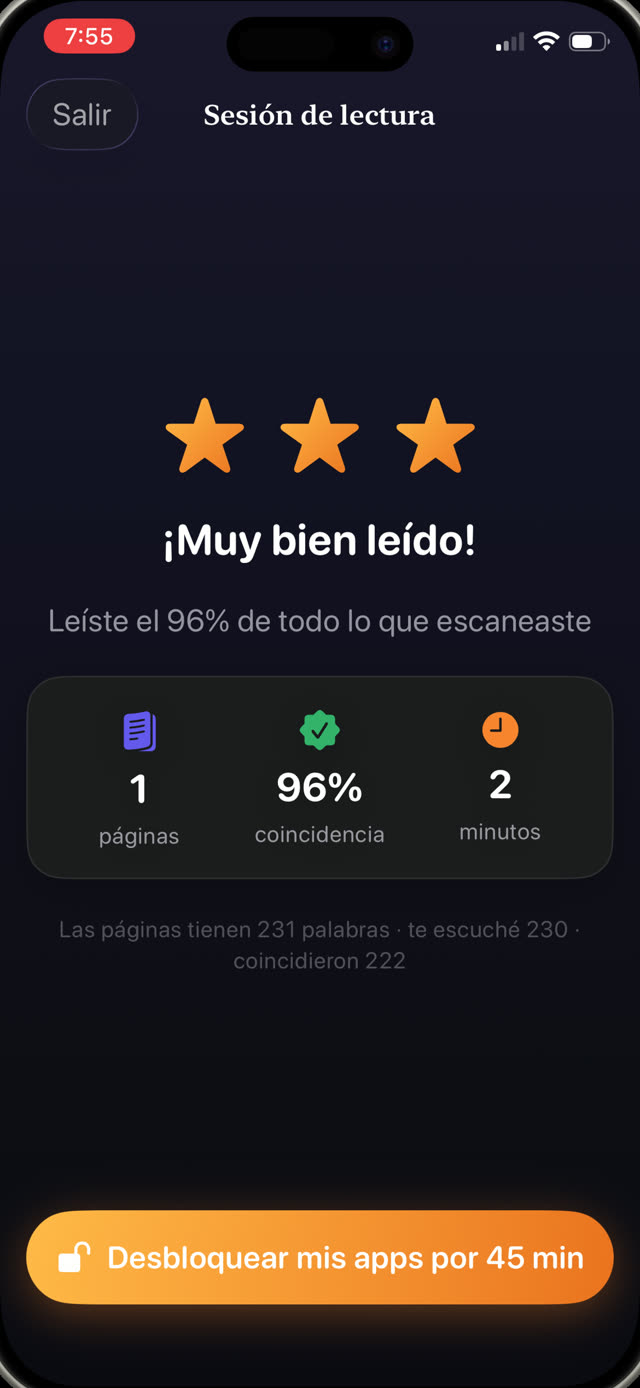 Estrellas otorgadas después de que un chico lee correctamente en voz alta