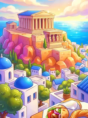Athens postcard