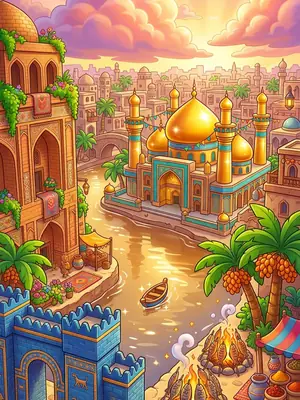 Baghdad postcard