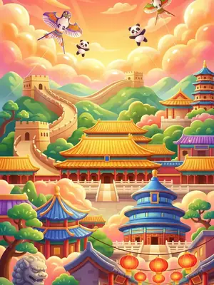 Beijing postcard
