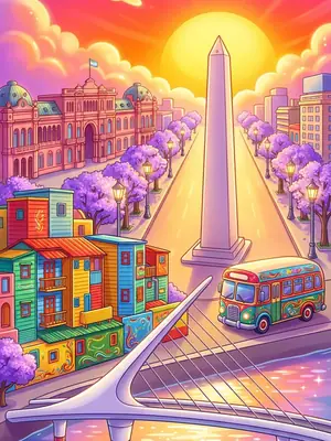 Buenos Aires postcard