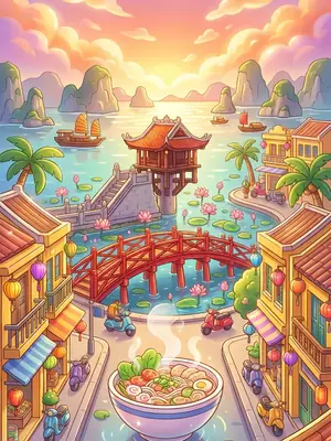 Hanoi postcard