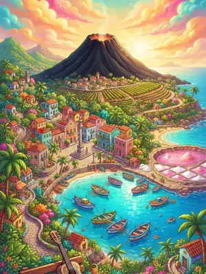 Praia postcard