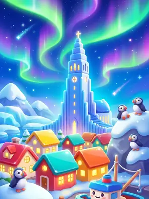 Reykjavik postcard