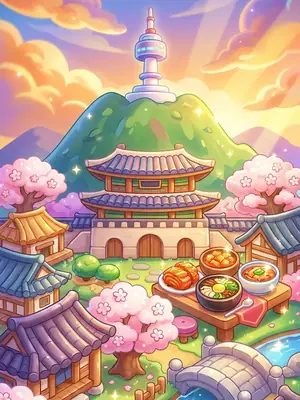 Seoul postcard