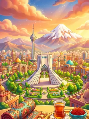 Tehran postcard