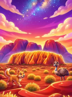 Uluru postcard