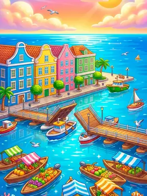 Willemstad postcard